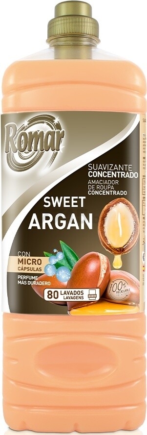 Кондиционер для белья ROMAR Sweet Argan Concentrated Fabric Softener 2 л (8414227072238)