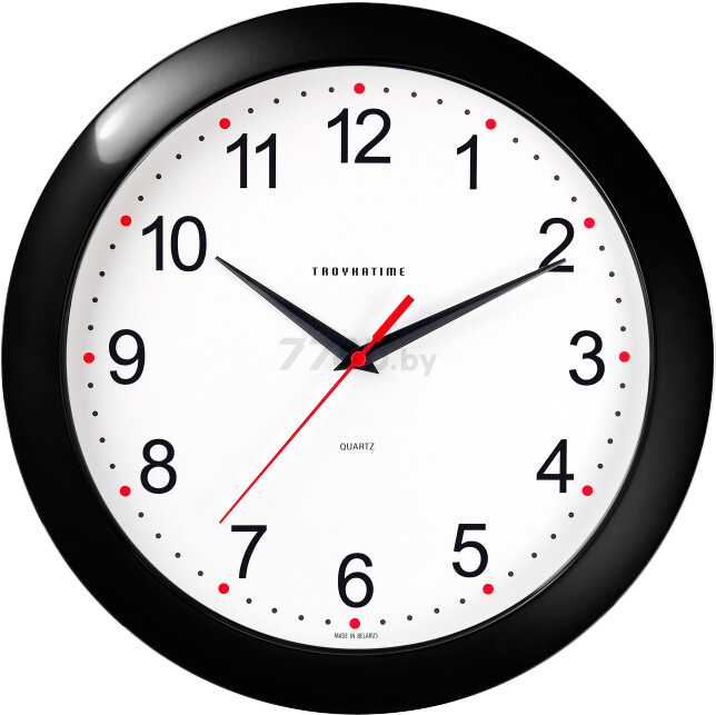 Часы настенные кварцевые 29 см TROYKATIME Модель 01 (11100112)