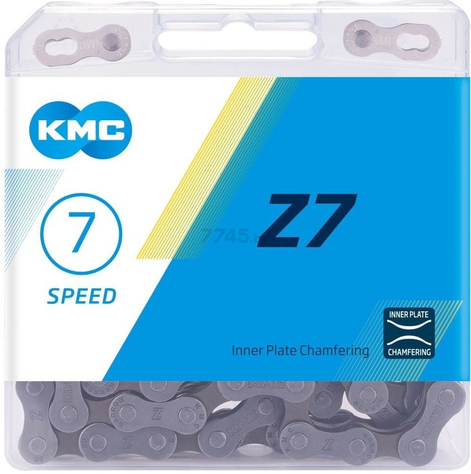 Цепь для велосипеда 1/2" x 3/32" KMC Z7