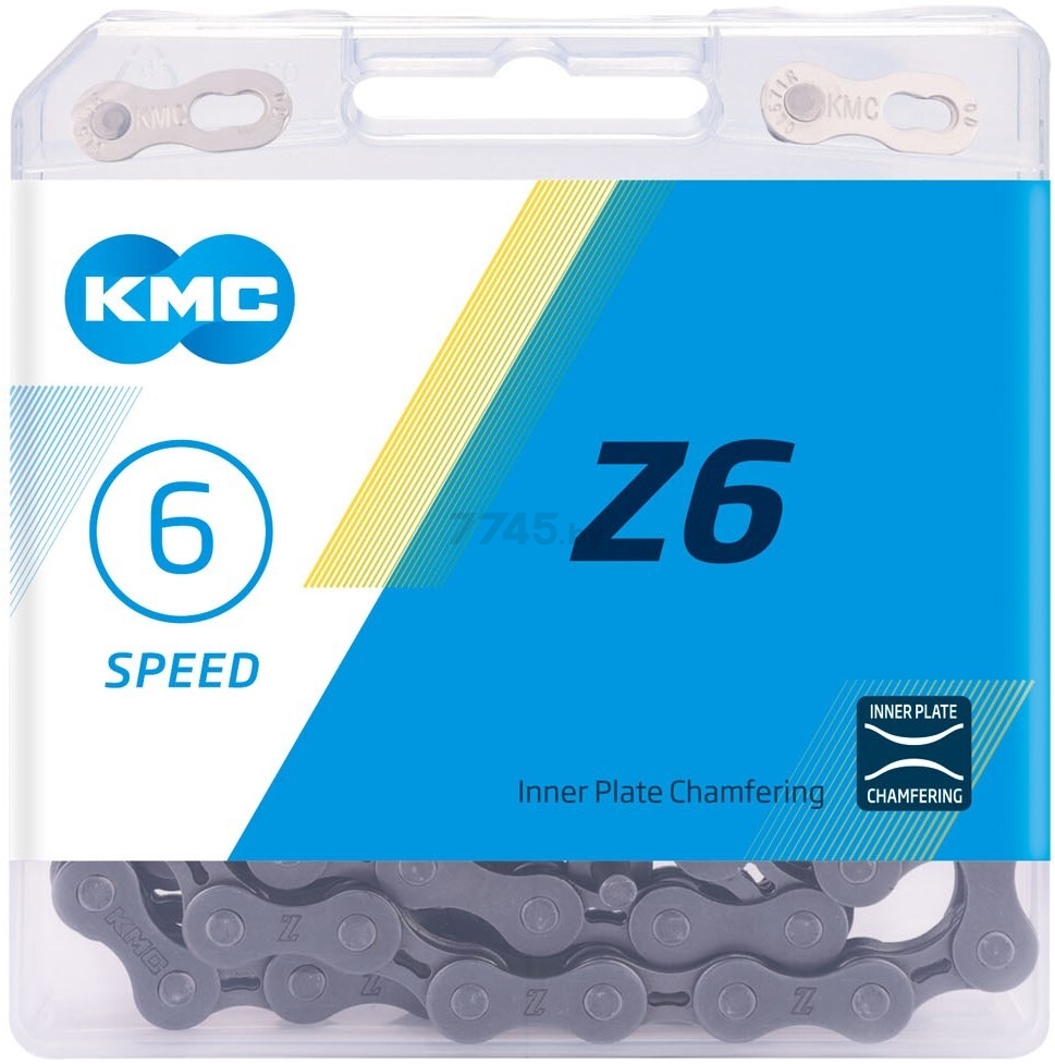 Цепь для велосипеда 1/2" x 3/32" KMC Z6