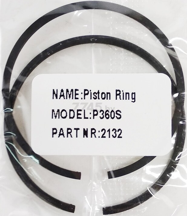 Кольцо поршневое для бензопилы 40,5 мм WINZOR к Partner P340/360S (2132) 2 штуки