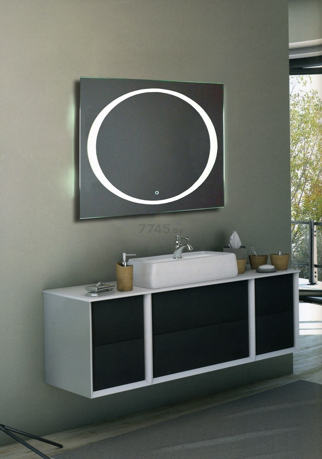 Зеркало для ванной с подсветкой КОНТИНЕНТ Galaxy LED 1000х800 (ЗЛП28) - Фото 4