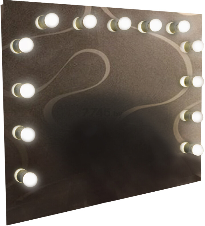 Зеркало для ванной с подсветкой КОНТИНЕНТ Гримерное Антураж 900х700 (ЗГП06)