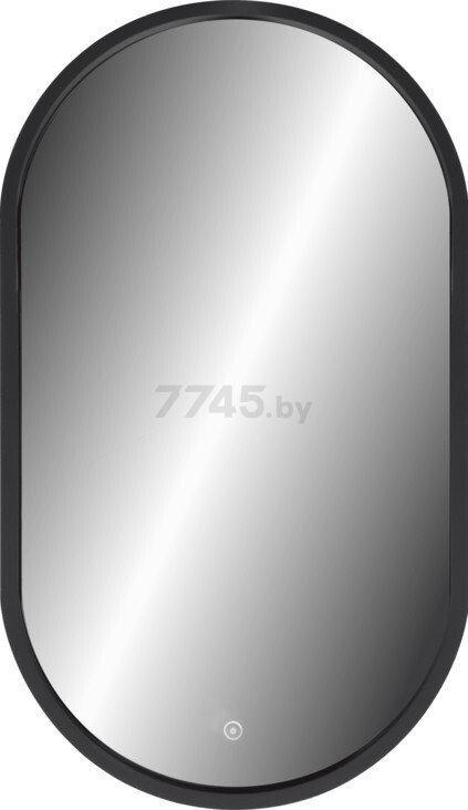 Зеркало для ванной с подсветкой КОНТИНЕНТ Prime Black LED 450х800 (ЗЛП2099)