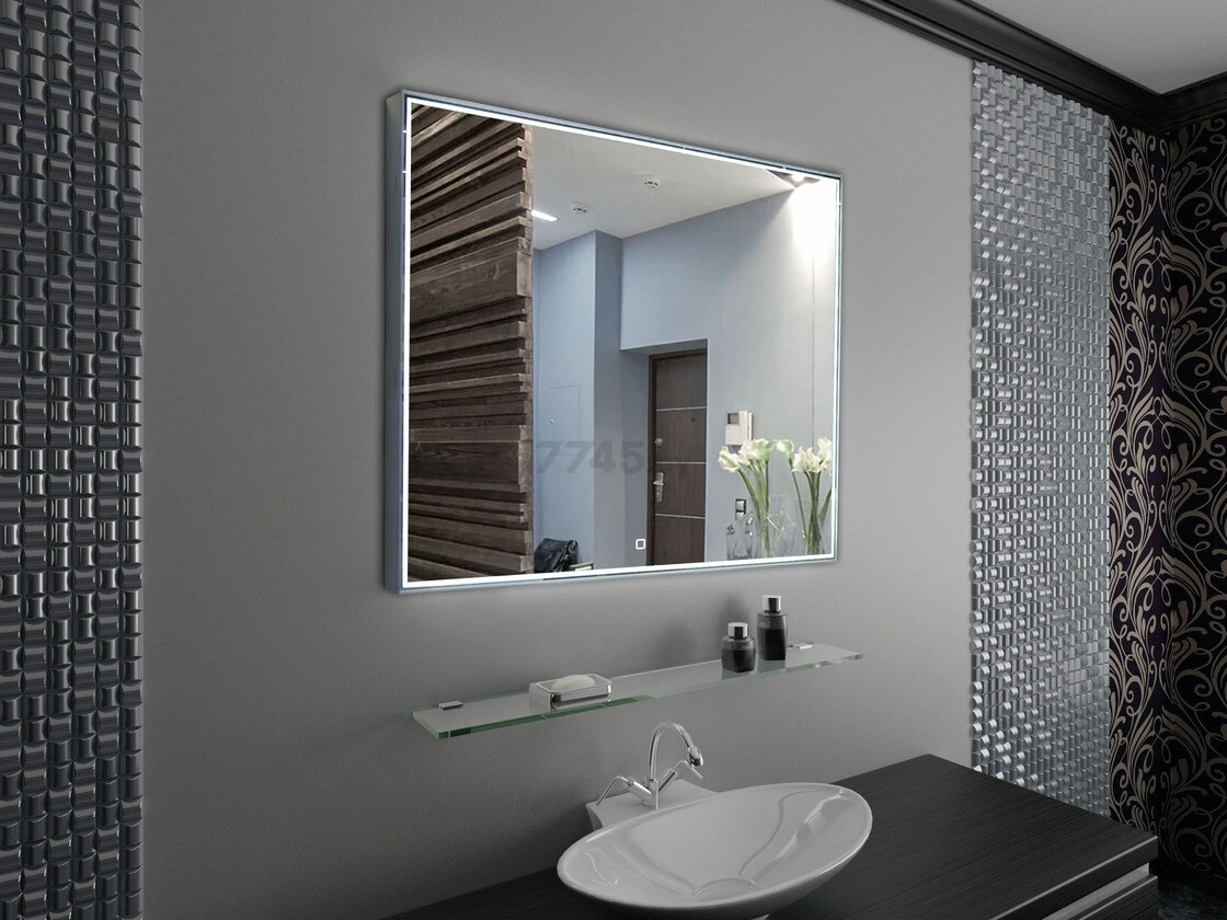 Зеркало для ванной с подсветкой КОНТИНЕНТ Sting LED 1000х700 (ЗЛП512) - Фото 3