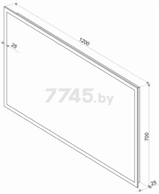 Зеркало для ванной с подсветкой КОНТИНЕНТ Mercury LED 1200х700 (ЗЛП464) - Фото 2
