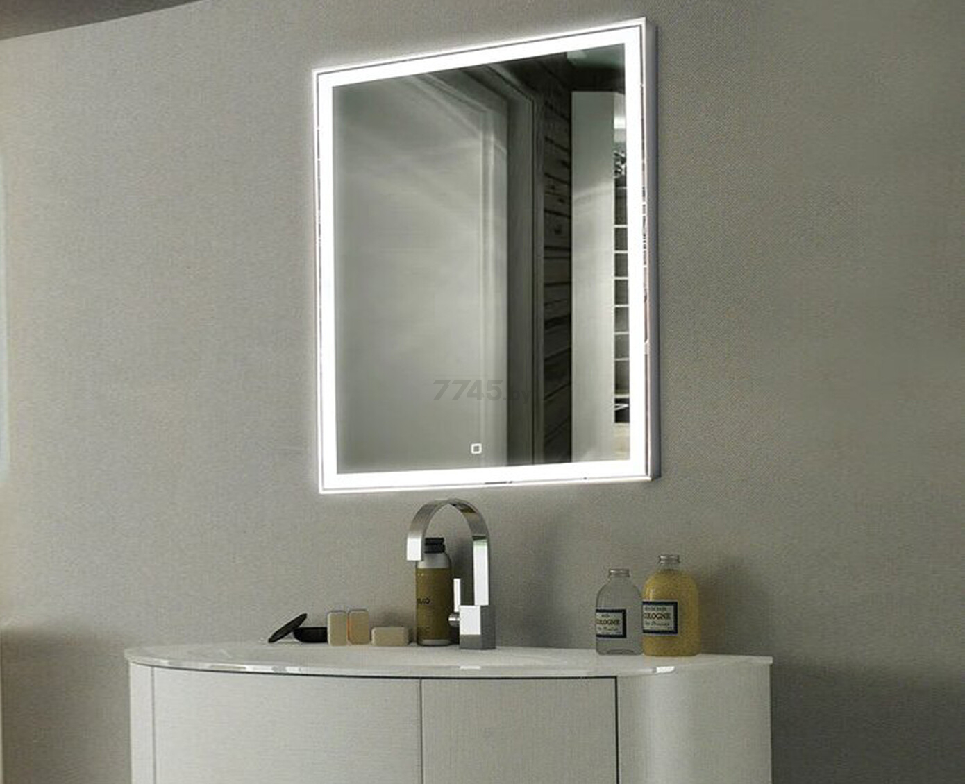 Зеркало для ванной с подсветкой КОНТИНЕНТ Strong LED 500х700 (ЗЛП716) - Фото 3