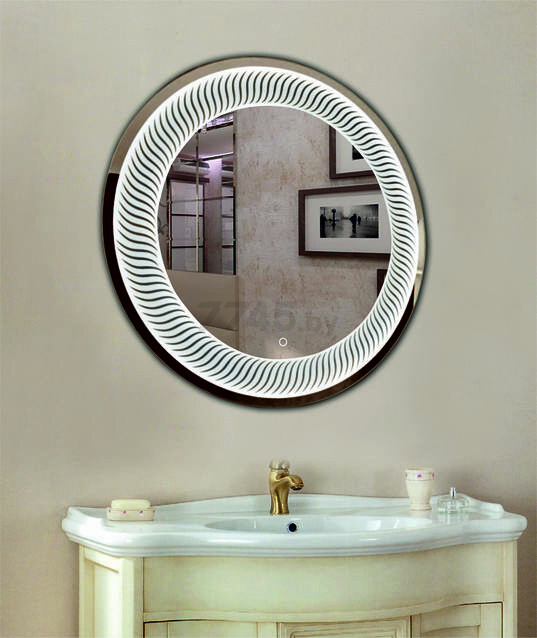 Зеркало для ванной с подсветкой КОНТИНЕНТ Mars LED D770 (ЗЛП55) - Фото 3