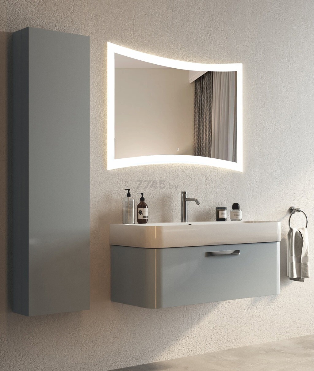 Зеркало для ванной с подсветкой КОНТИНЕНТ Silence LED 1200х780 (ЗЛП489) - Фото 2