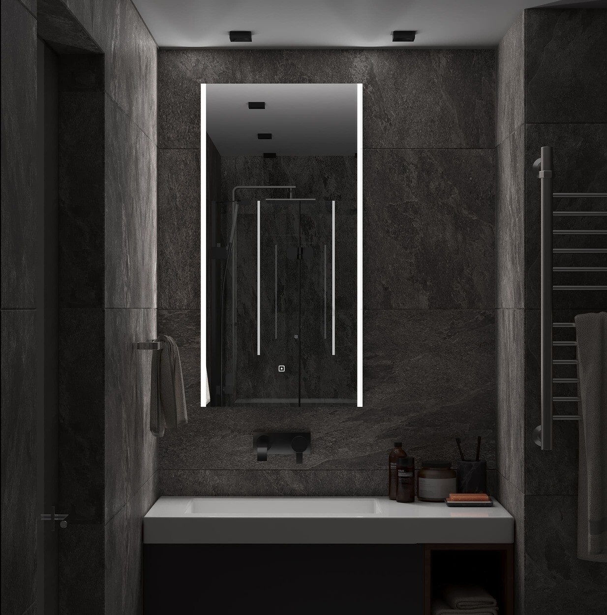 Зеркало для ванной с подсветкой КОНТИНЕНТ Modern LED 600х1100 (ЗЛП618) - Фото 5