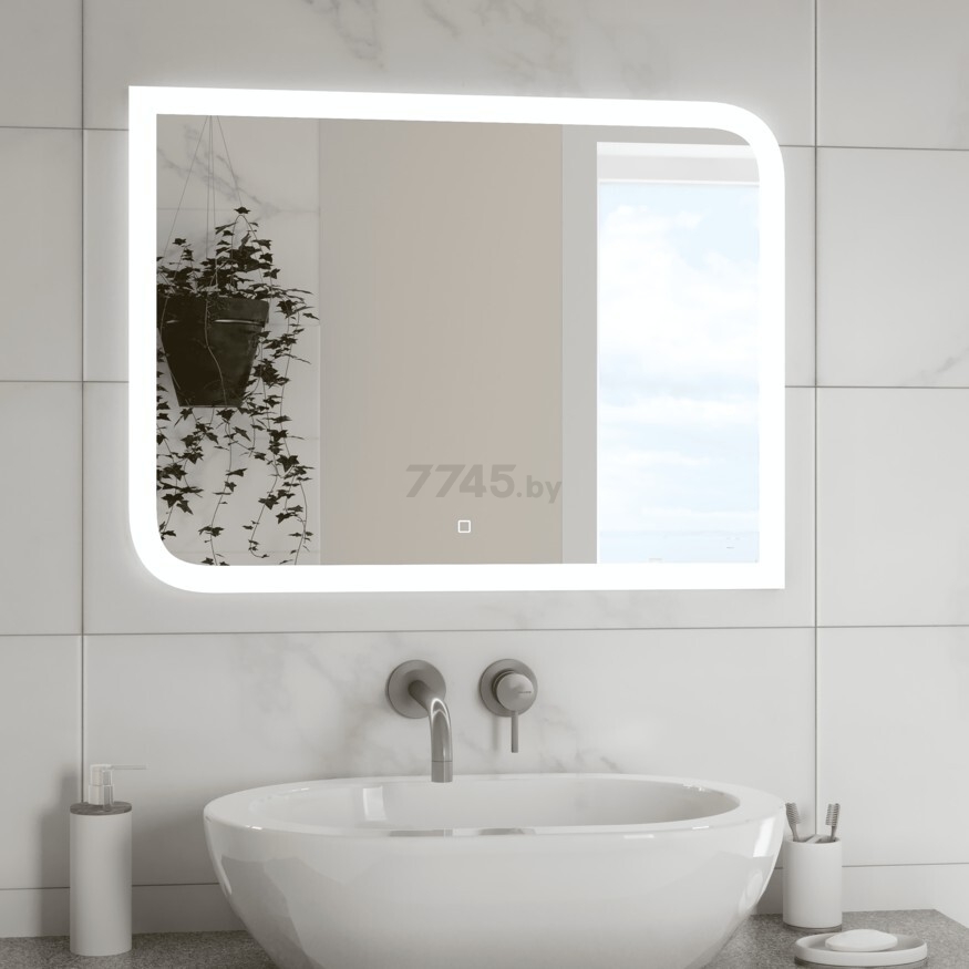 Зеркало для ванной с подсветкой КОНТИНЕНТ Fantasy LED 800х600 (ЗЛП37) - Фото 4