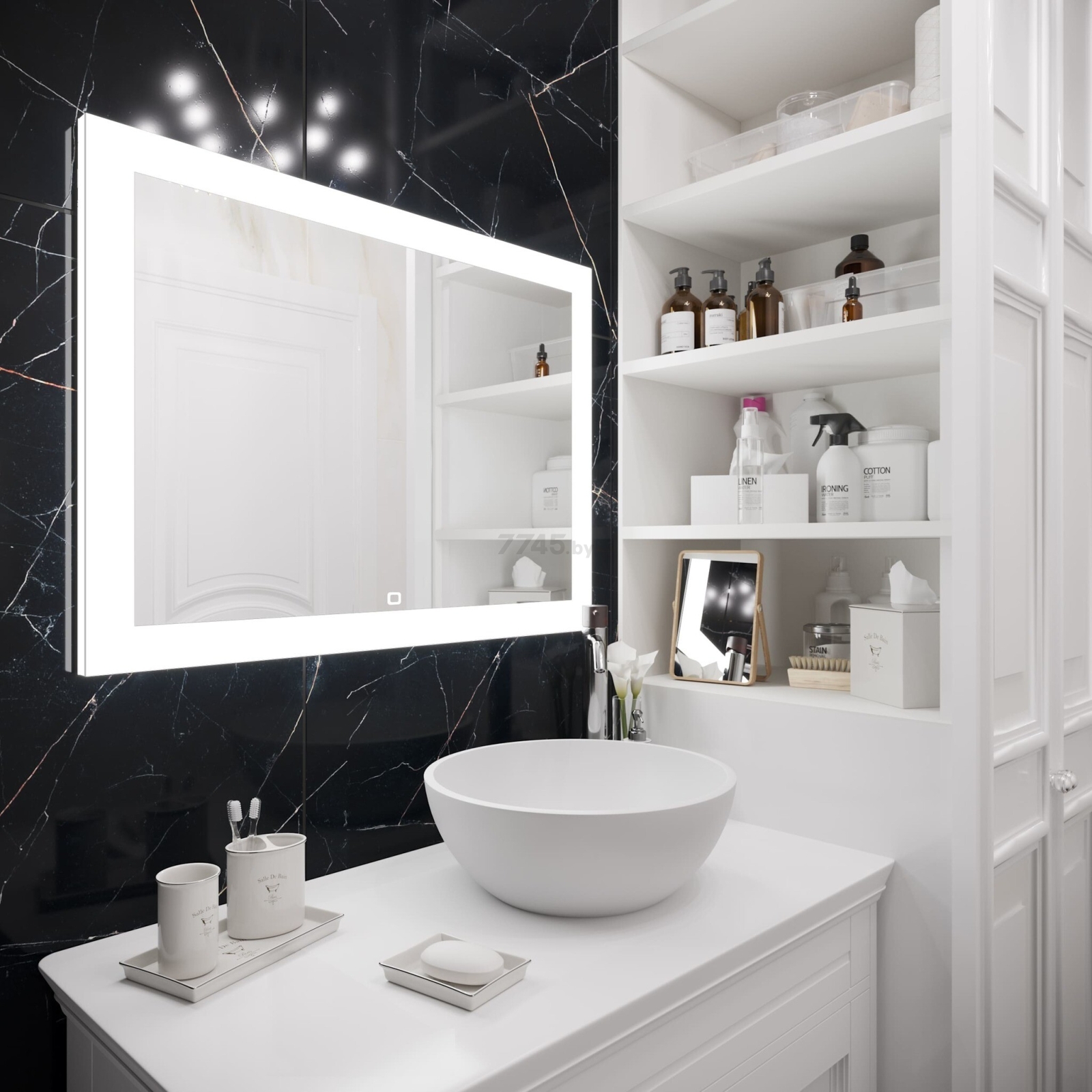 Зеркало для ванной с подсветкой КОНТИНЕНТ Relax LED 1200х700 (ЗЛП471) - Фото 4