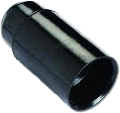 Патрон для лампочки Е14 пластиковый подвесной ELECTRALINE черный (71123)