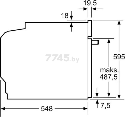 Шкаф духовой электрический SIEMENS HB676GBS1 - Фото 7