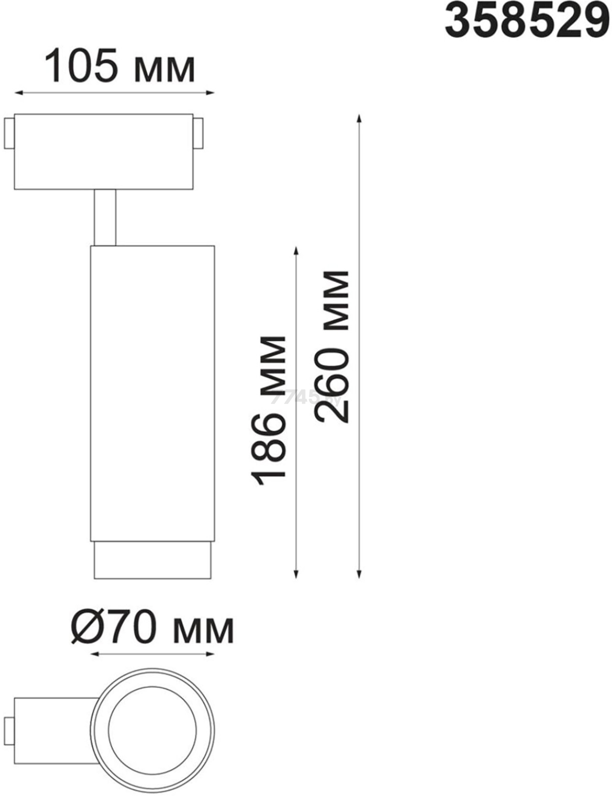 Светильник трековый светодиодный NOVOTECH Shino Kit 30 Вт 4000K черный (358529) - Фото 3