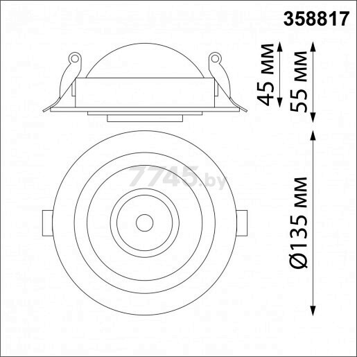 Точечный светильник светодиодный NOVOTECH Spot NT21 210 Gesso белый (358817) - Фото 4