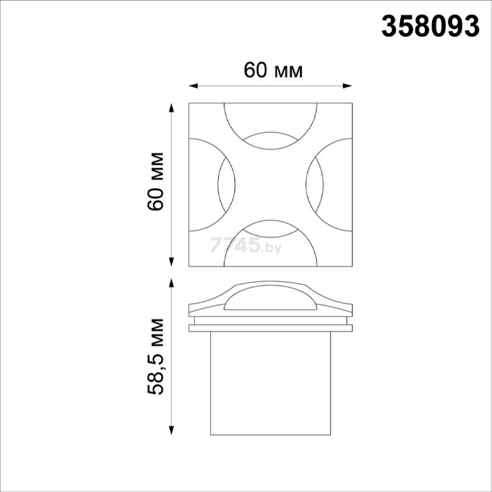 Подсветка ступеней LED 3 Вт 4000K NOVOTECH Scala Street NT19 317 черный (358093) - Фото 3