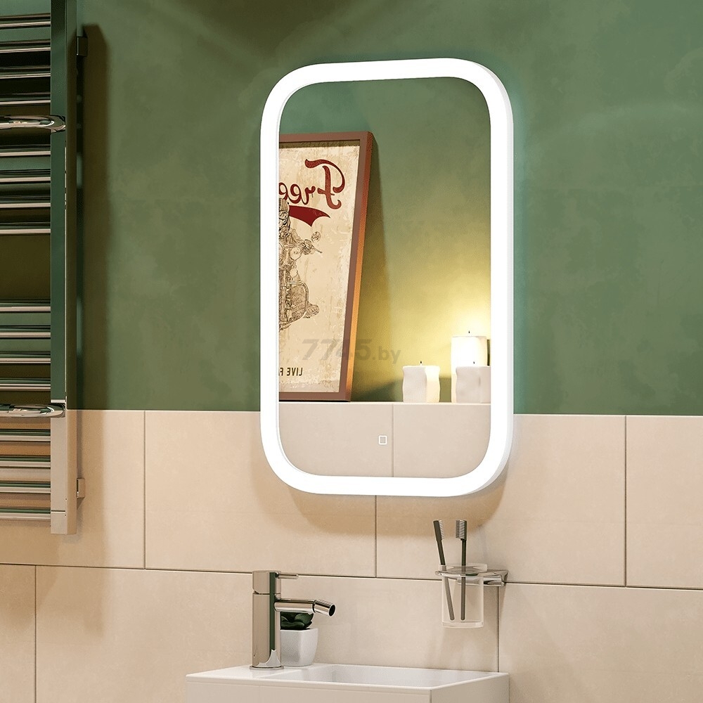 Зеркало для ванной с подсветкой КОНТИНЕНТ Mini LED 400x700 (ЗЛП852) - Фото 11