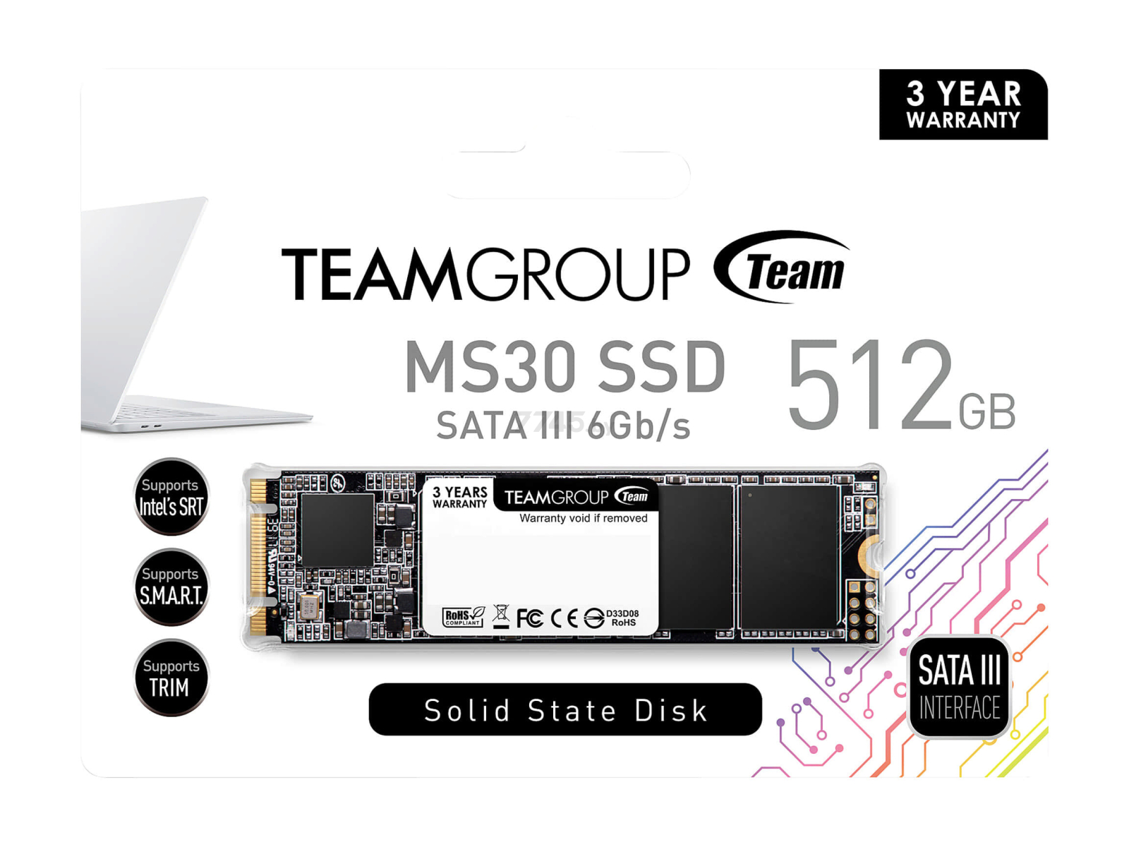 SSD диск Team MS30 512GB (TM8PS7512G0C101) - Фото 2