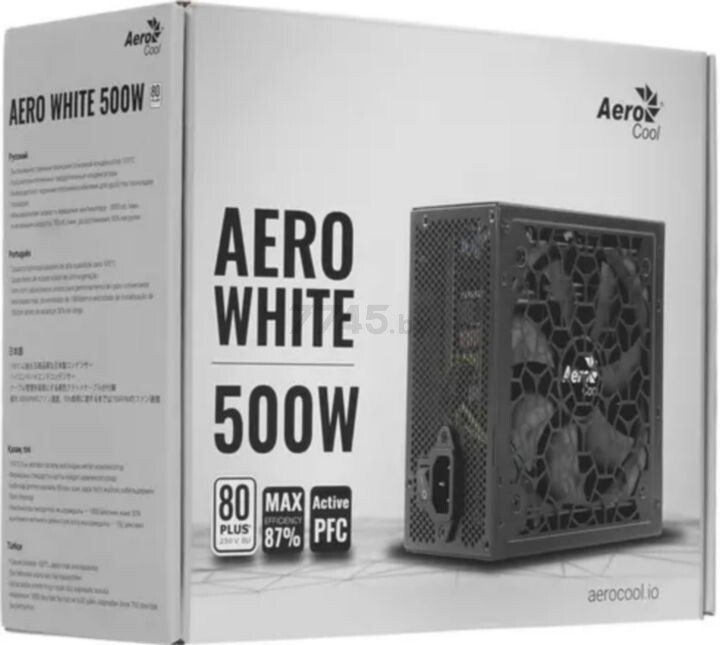 Блок питания AEROCOOL Aero White 500W (ACPW-AR50AEC.11) - Фото 10