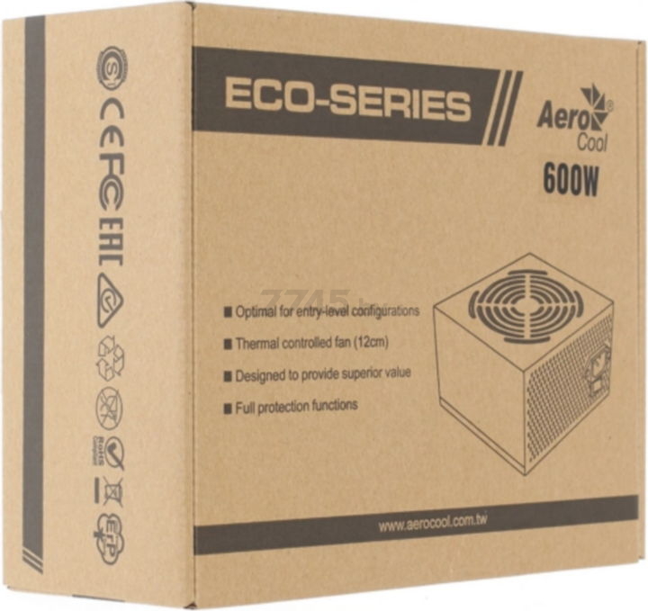 Блок питания AEROCOOL Eco 600W (ACPN-EC60NEY.11) - Фото 9