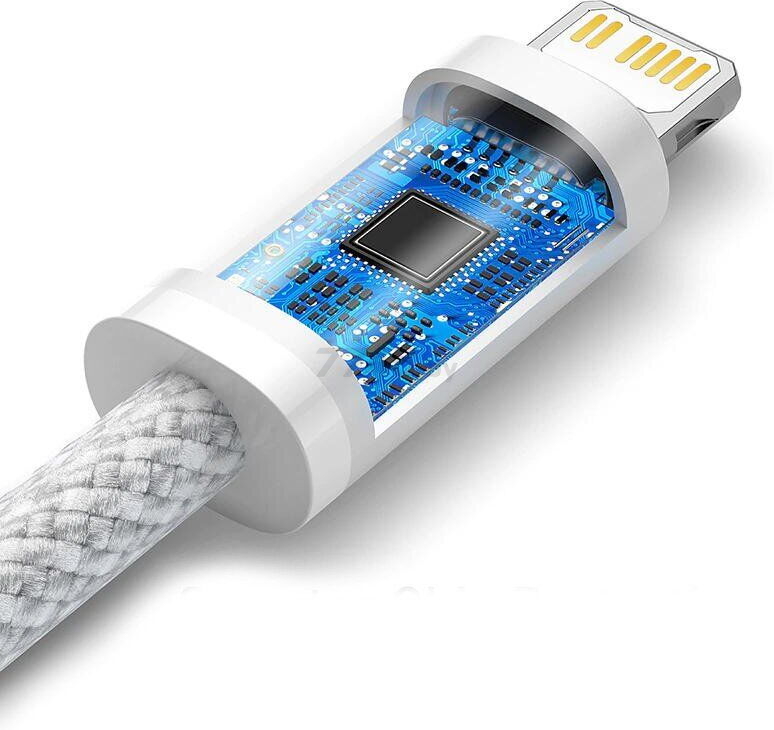 Кабель BASEUS CALD000002 Dynamic Series Fast Charging Data Cable Type-C to iP 20W 1m White - Фото 4