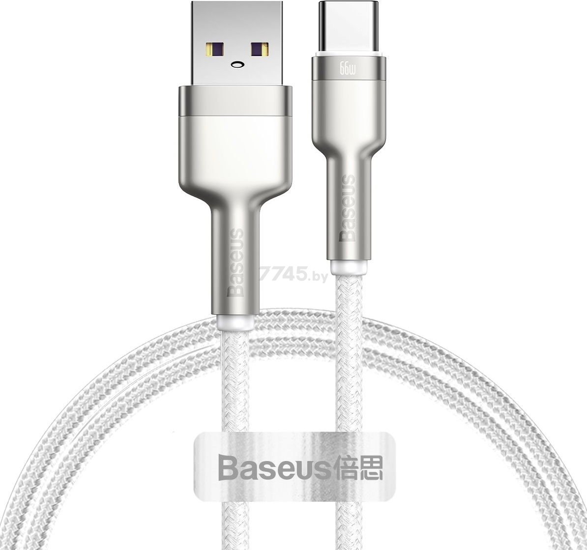 Кабель BASEUS CAKF000102 Cafule Series Metal Data Cable USB to Type-C 66W 1m White