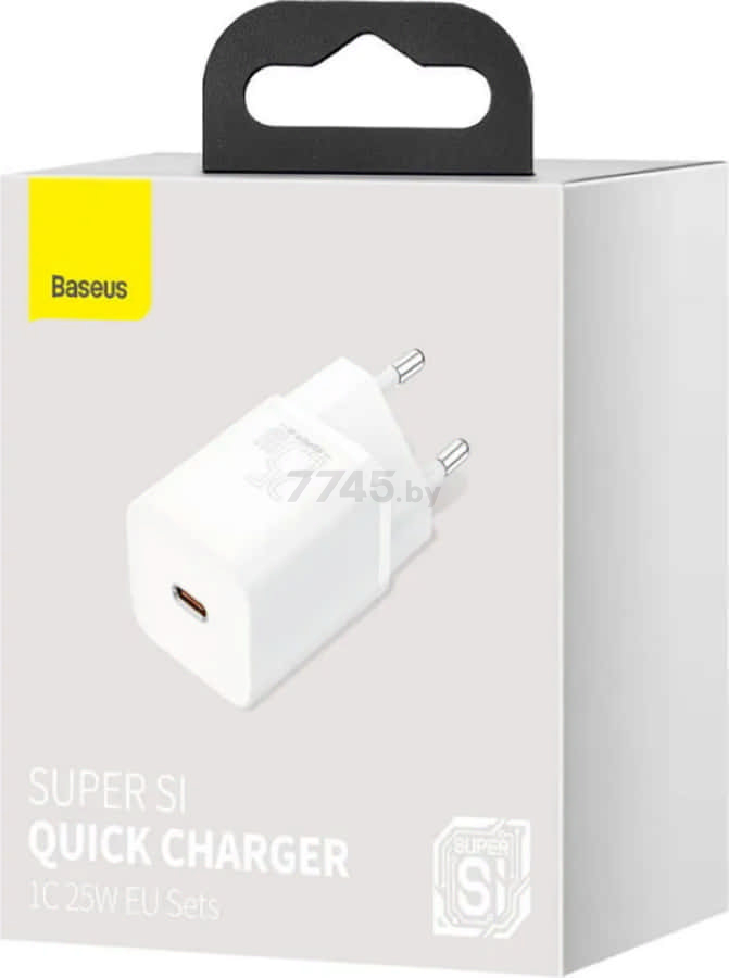 Сетевое зарядное устройство BASEUS Super Si Quick Charger White (CCSP020102) - Фото 6