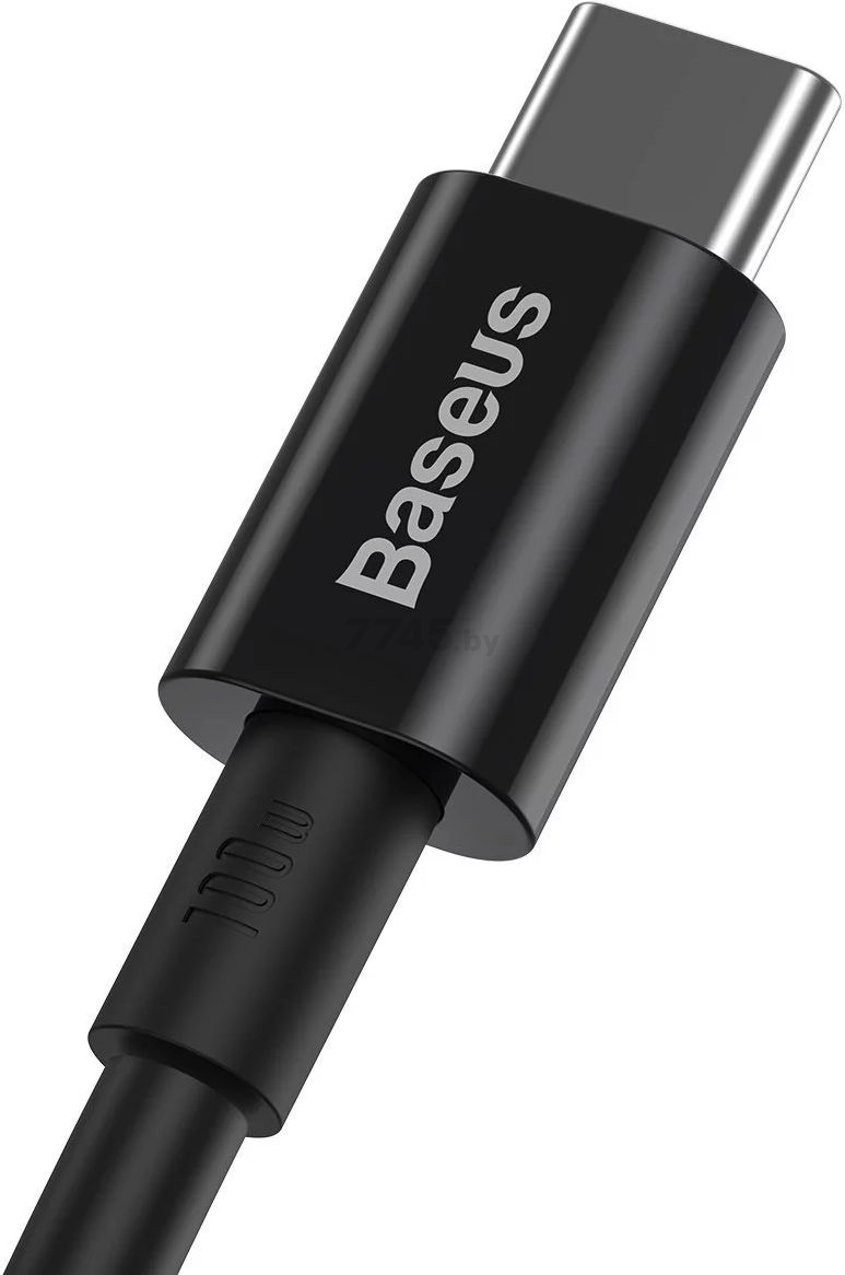 Кабель BASEUS CATYS-B01 Superior Series Type-C to Type-C (PD 100W) 1m Black - Фото 2