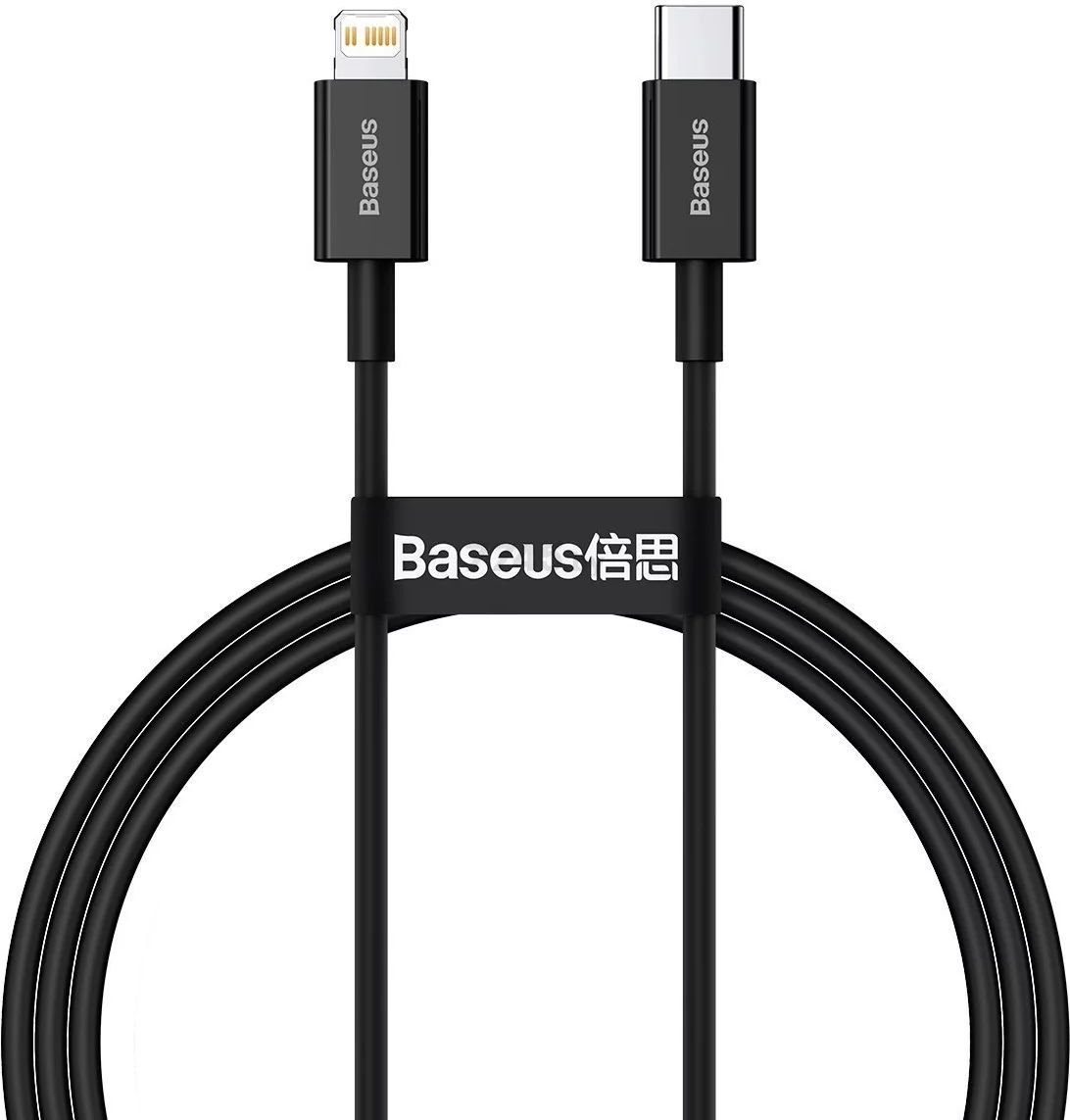 Кабель BASEUS CATLYS-A01 Superior Series Type-C to Lightning (PD 20W) 1m Black