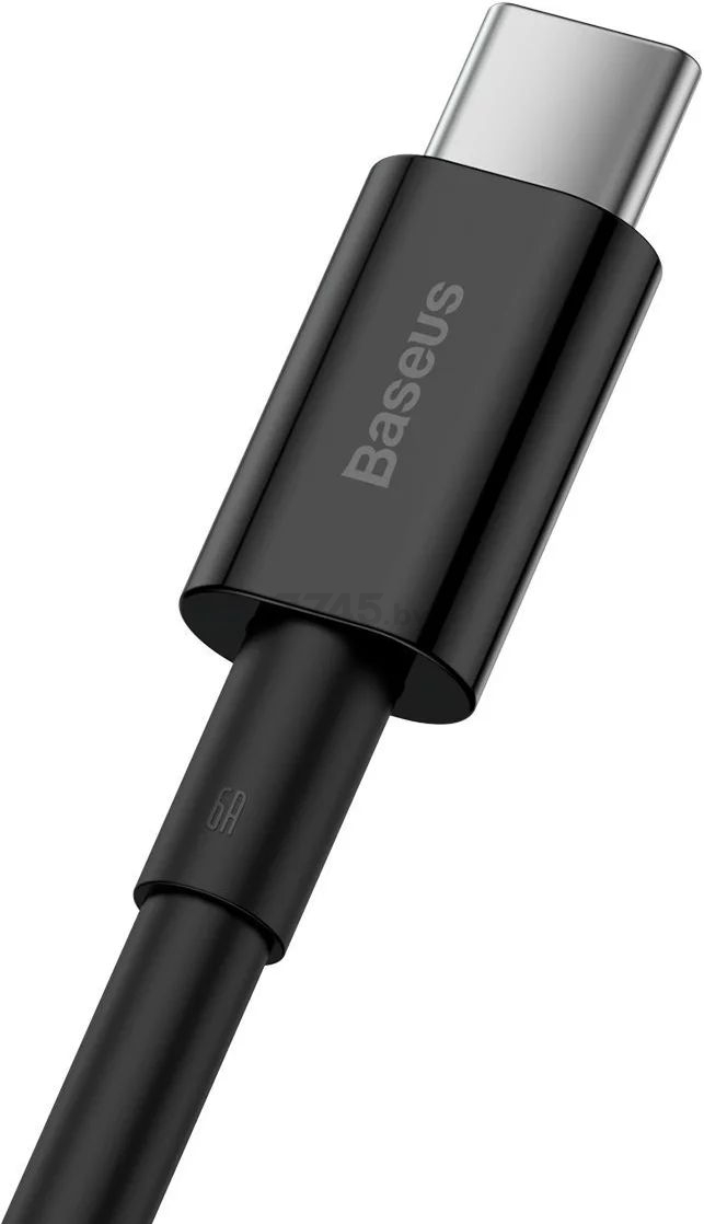 Кабель BASEUS CATYS-A01 Superior Series Fast Charging Data Cable USB to Type-C 66W 2m Black - Фото 4