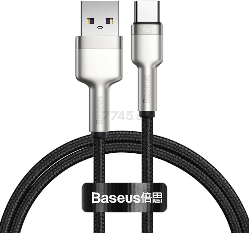 Кабель BASEUS CAKF000101 Cafule Series Metal Data Cable USB to Type-C 66W 1m Black