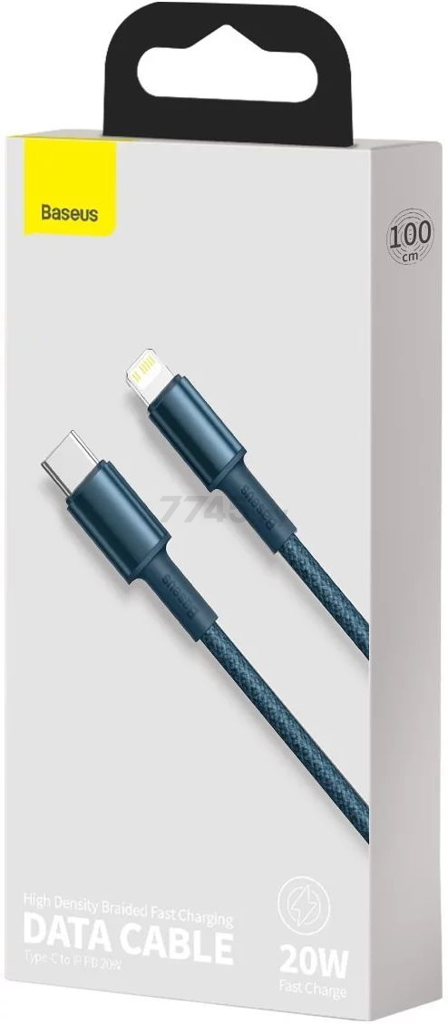 Кабель BASEUS CATLGD-03 Fast Charging Data Cable Type-C to Lightning PD 20W 1m Blue - Фото 11