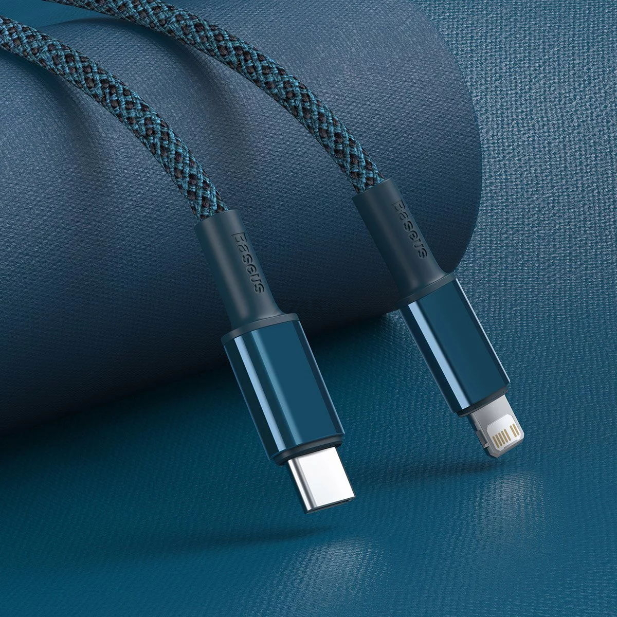 Кабель BASEUS CATLGD-03 Fast Charging Data Cable Type-C to Lightning PD 20W 1m Blue - Фото 8