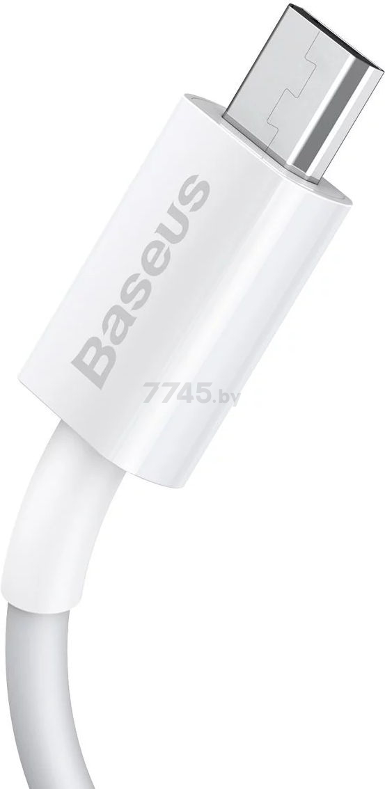 Кабель BASEUS CAMYS-A02 Superior Series Fast Charging Data Cable USB to Micro USB 2A 2m White - Фото 3