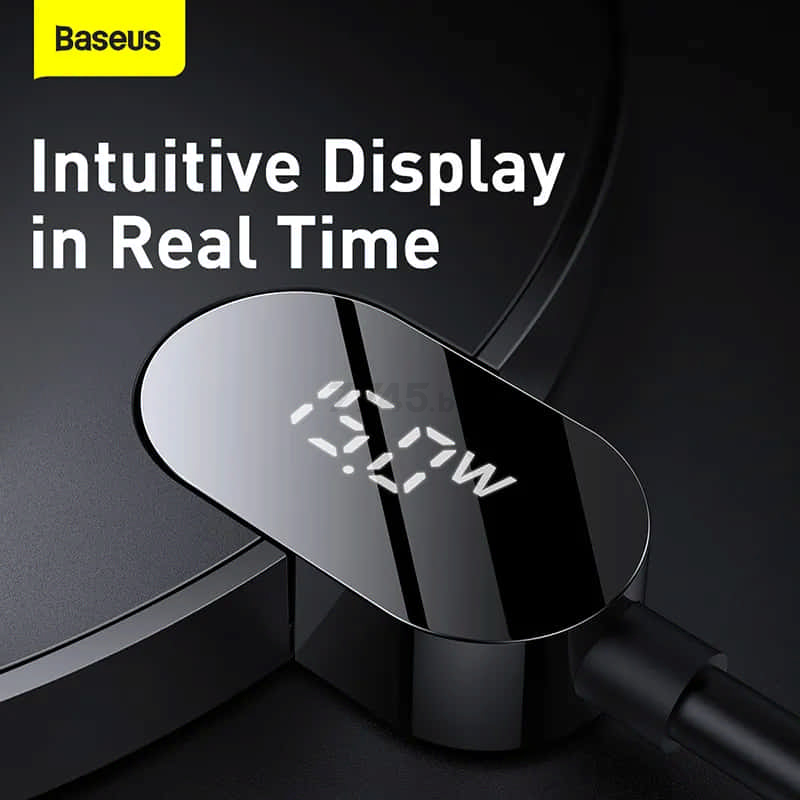 Беспроводное зарядное устройство BASEUS Digital LED Display Gen 2 Black (CCED000001)  - Фото 13