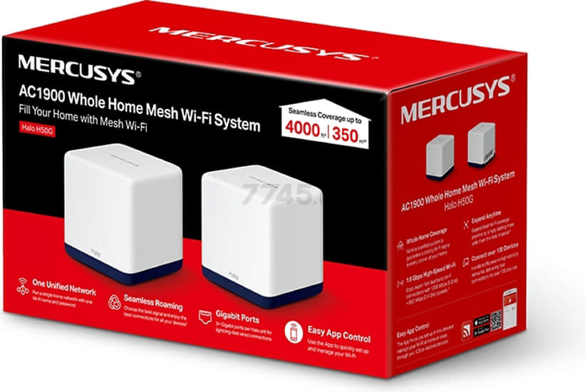 Wi-Fi система (MESH-система) MERCUSYS Halo H50G (2-pack) - Фото 5