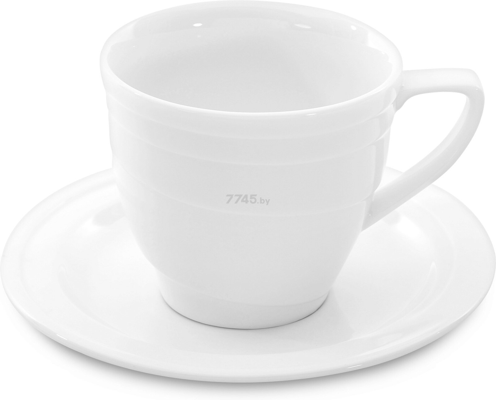 Чашка с блюдцем фарфоровая BERGHOFF Hotel Line 125 мл (1690216L)
