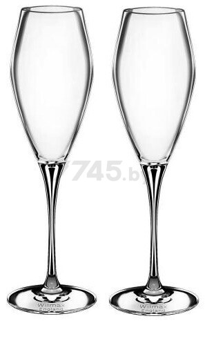 Набор бокалов для шампанского WILMAX Crystalline 2 штуки 290 мл (WL-888050/2С)