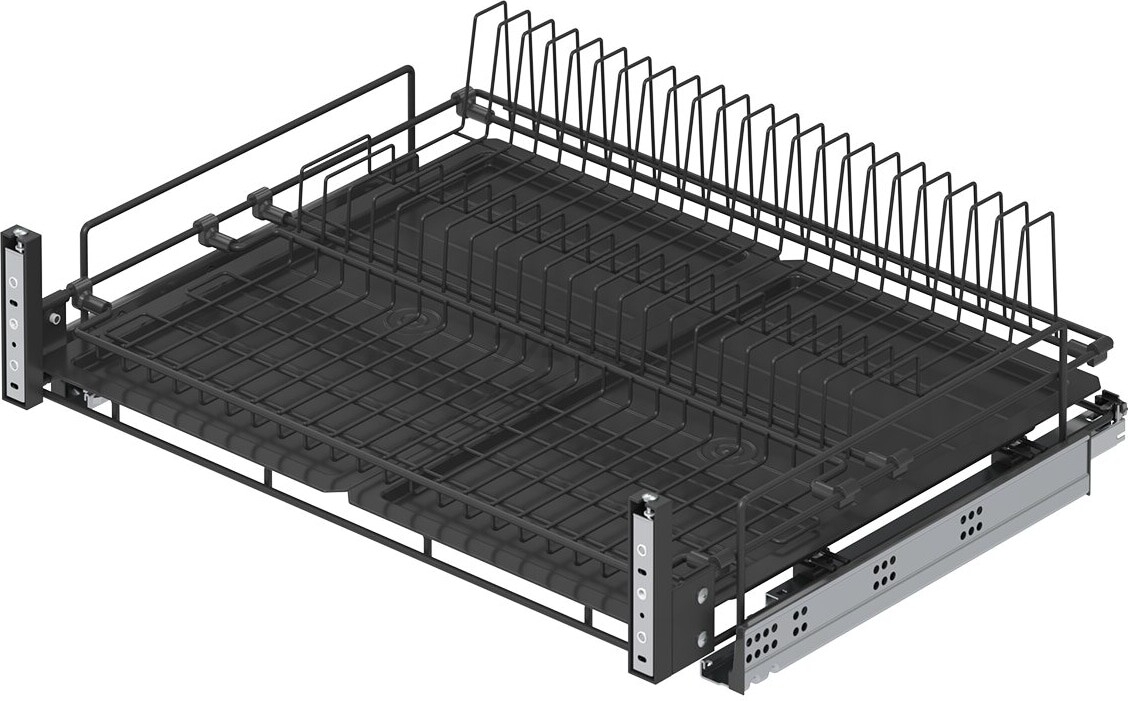 Корзина выдвижная для посуды STARAX антрацит (S-2032-A)