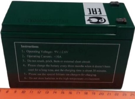 Аккумулятор 12 В 4 Ач Li-Ion WORTEX BL 1240 для KS1240Li (BL124000029)