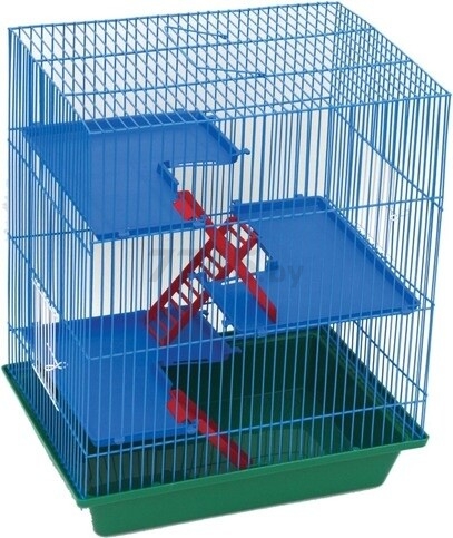 Клетка для грызунов ЗОО МАРК Гризли-4 41x30x52 см (240)