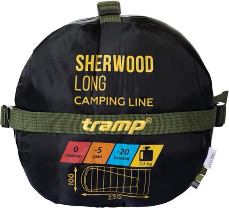 Спальный мешок TRAMP Sherwood Long левая молния (TRS-054L-LT) - Фото 13