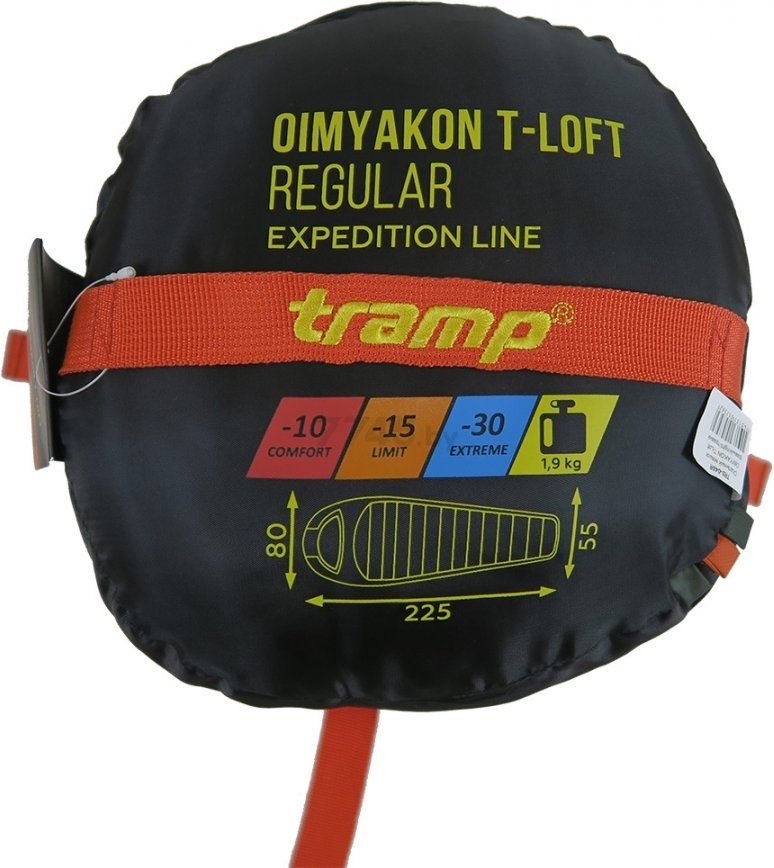 Спальный мешок TRAMP Fjord T-Loft Regular левая молния (TRS-049R-LT) - Фото 16