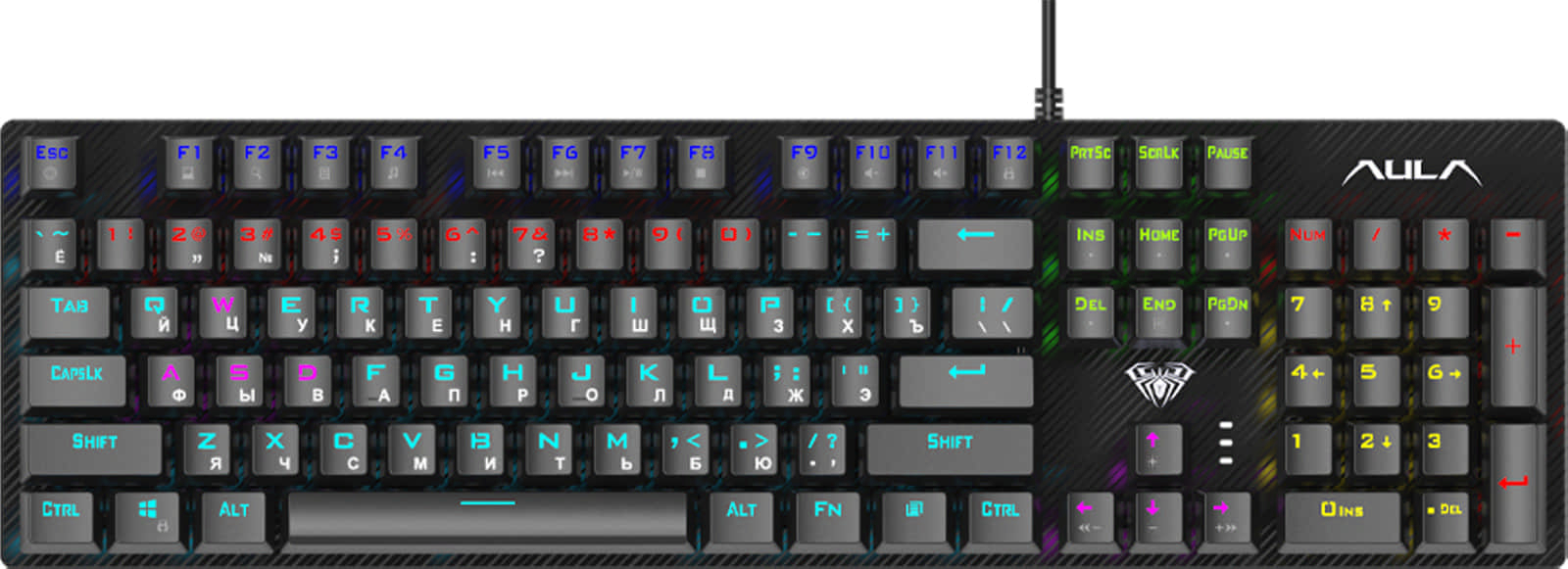 Клавиатура игровая механическая AULA S2022 Black