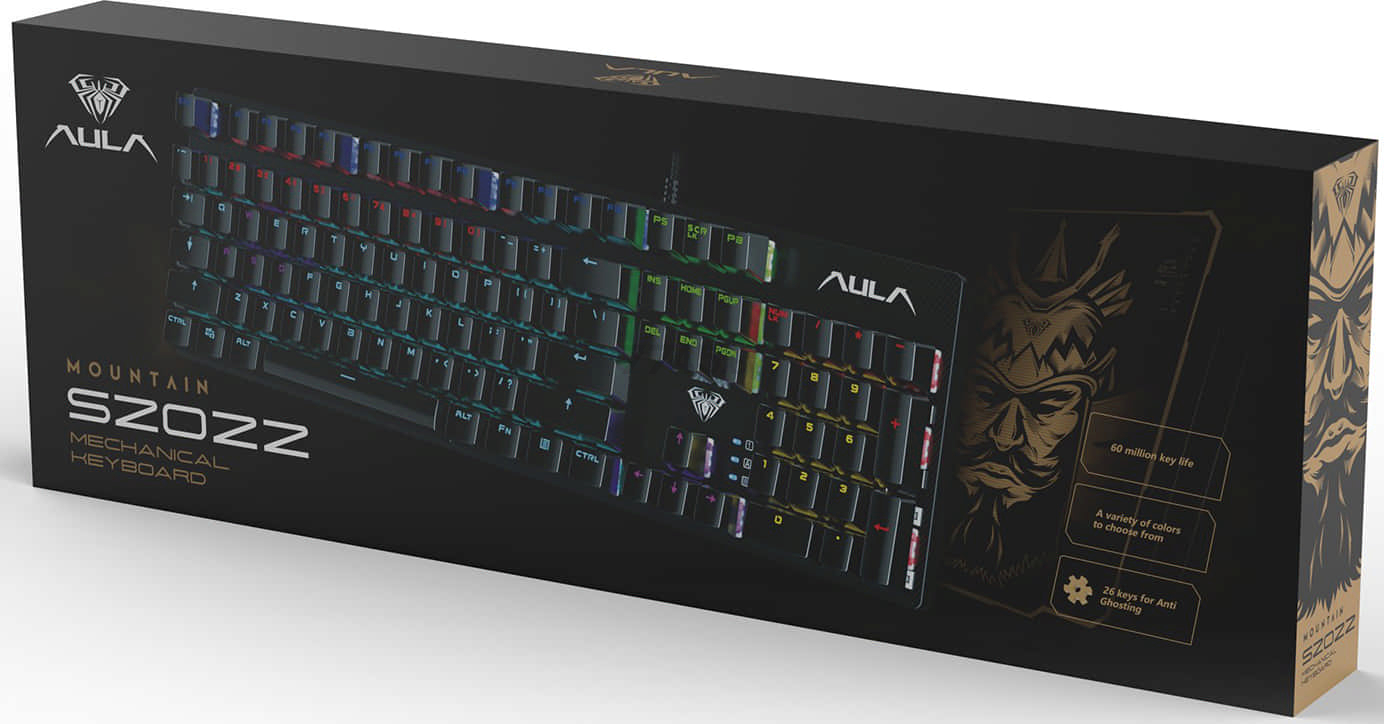 Клавиатура игровая механическая AULA S2022 Black - Фото 8