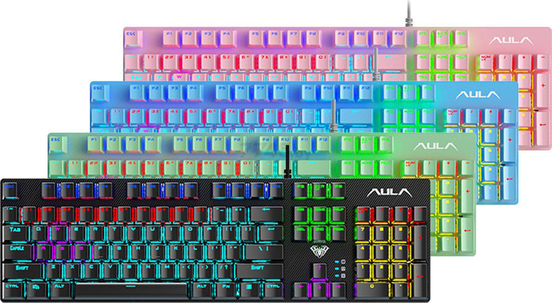 Клавиатура игровая механическая AULA S2022 Black - Фото 9