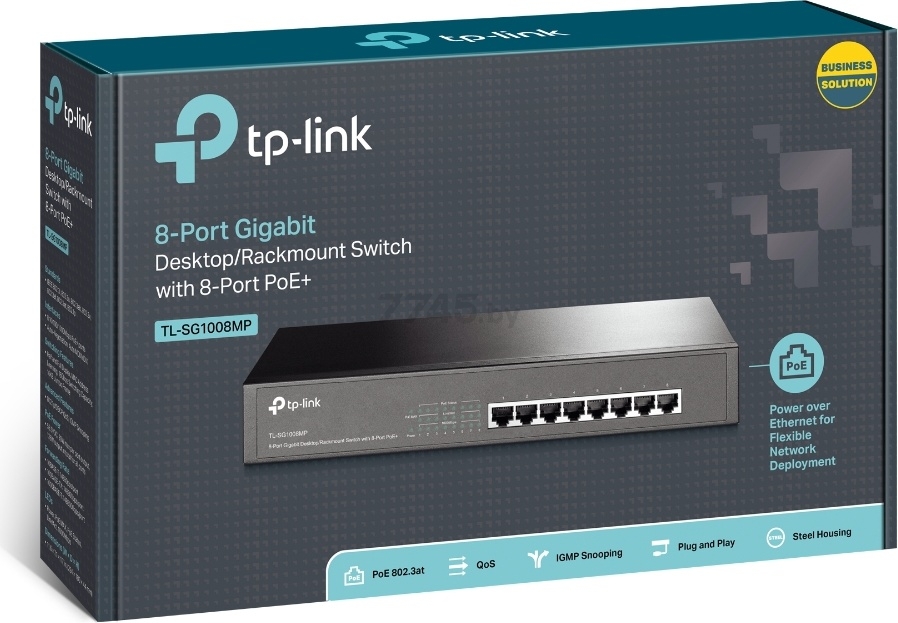 Коммутатор TP-LINK TL-SG1008MP - Фото 4