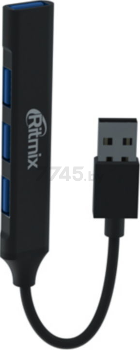 USB-хаб RITMIX CR-4400 Metal - Фото 3