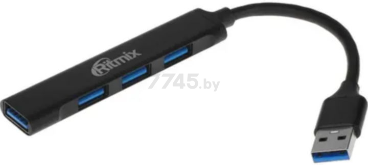 USB-хаб RITMIX CR-4400 Metal - Фото 4
